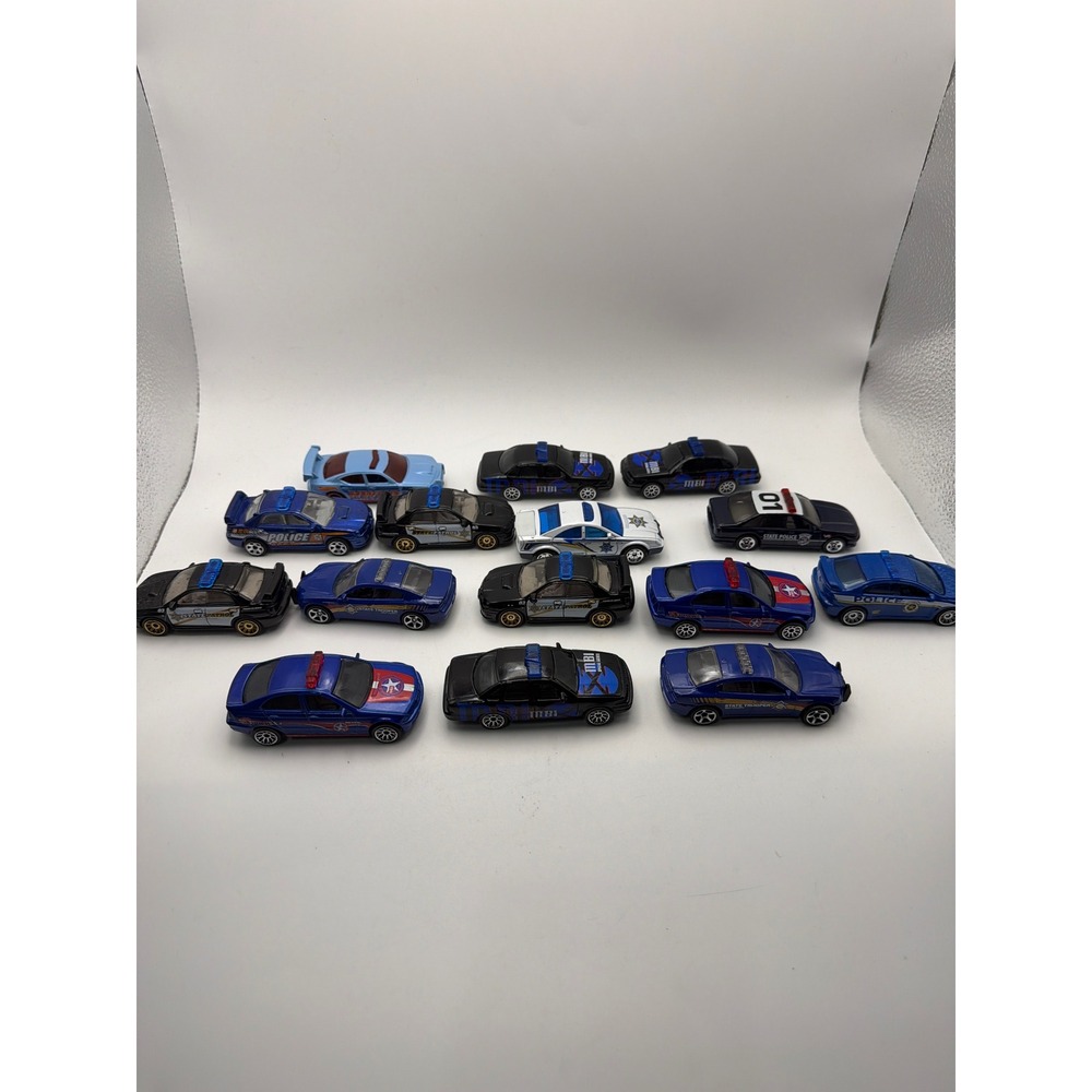 Matchbox Hot Wheels Police Car Lot 13 Diecast Dodge Charger Subaru WRX 1/64
